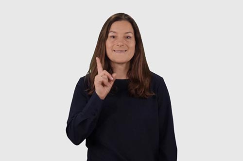 Deaf in American Sign Language (ASL)